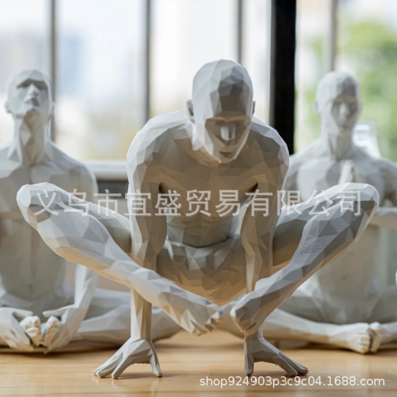 Home Gym Minimalist - Yoga Man Figurine Minimalist Home Decor