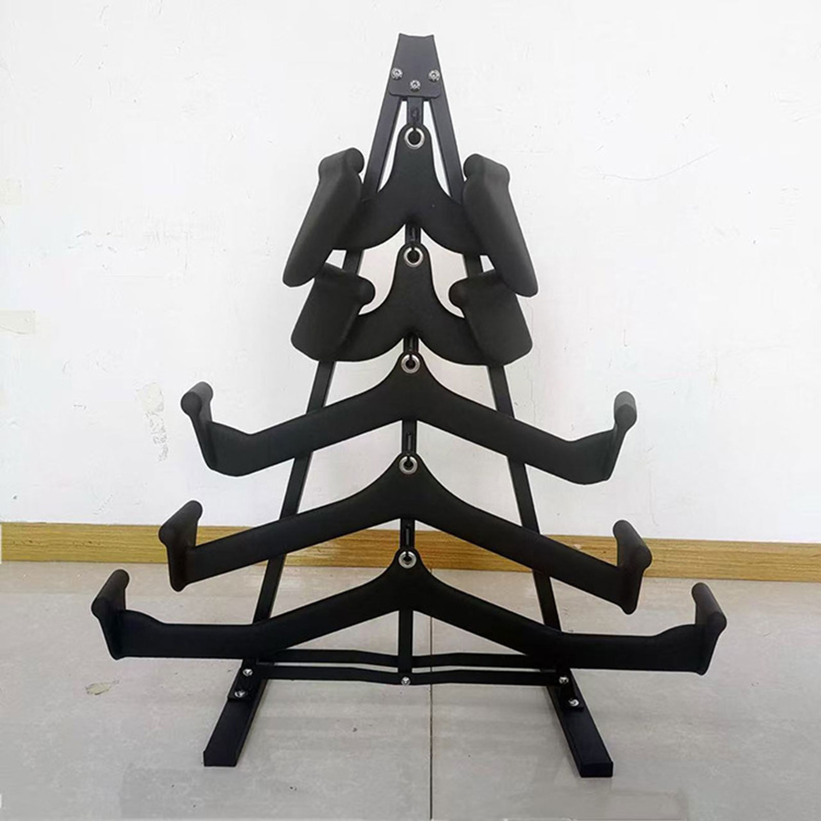 Home Gym Organization - Lat Pull Down Bar Organizer with