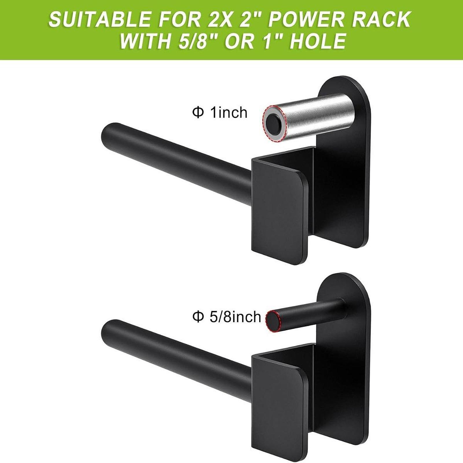 Home Gym Organization - Space Saving Barbell Plate Hanger Rack
