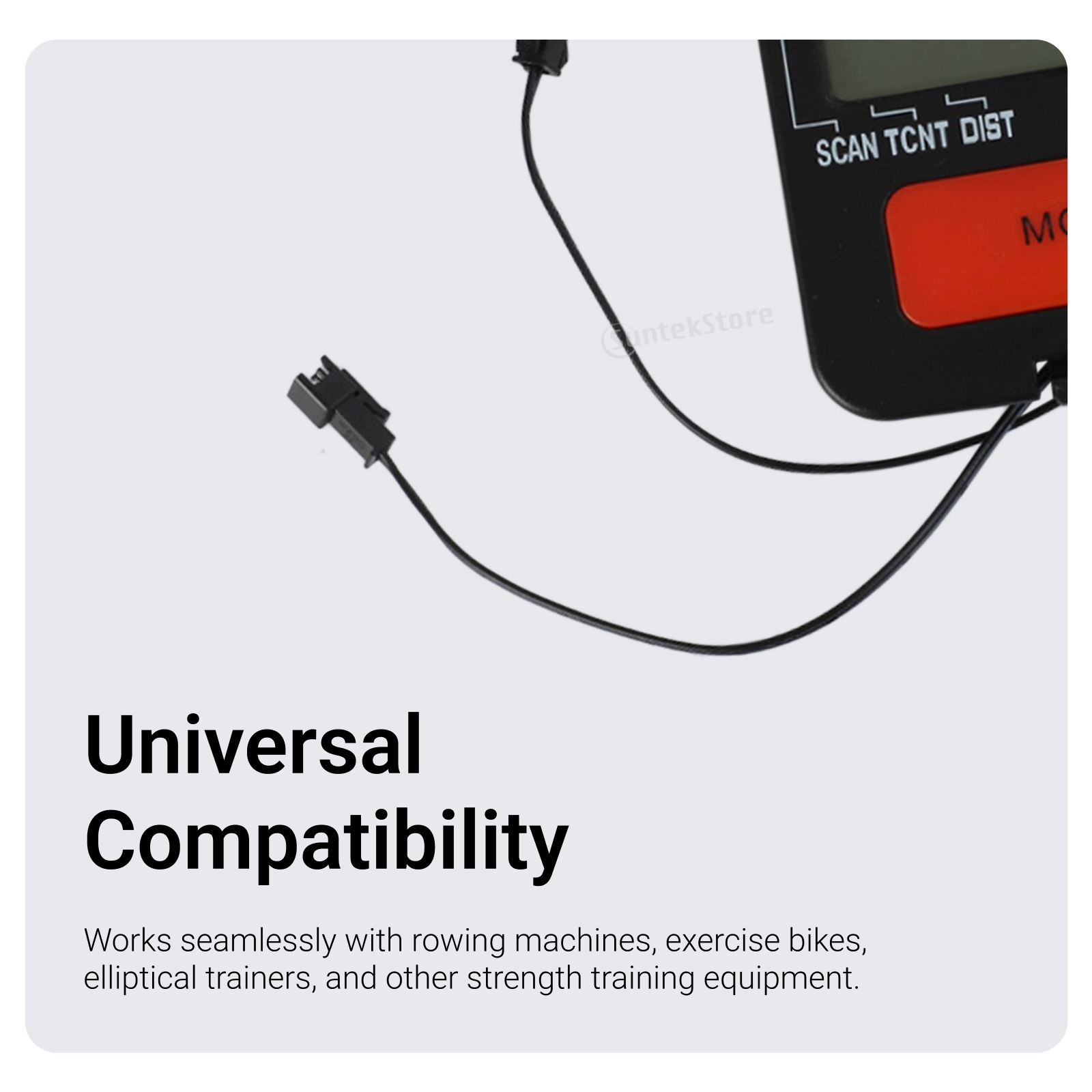 Home Gym No Equipment - Rowing Machine Monitor Universal Heart Rate