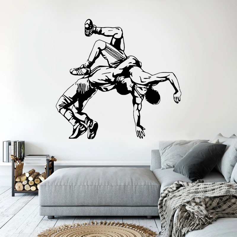 Wrestling Throw Wall Decals Vi - Home Gym Aesthetic ulasan dan harga