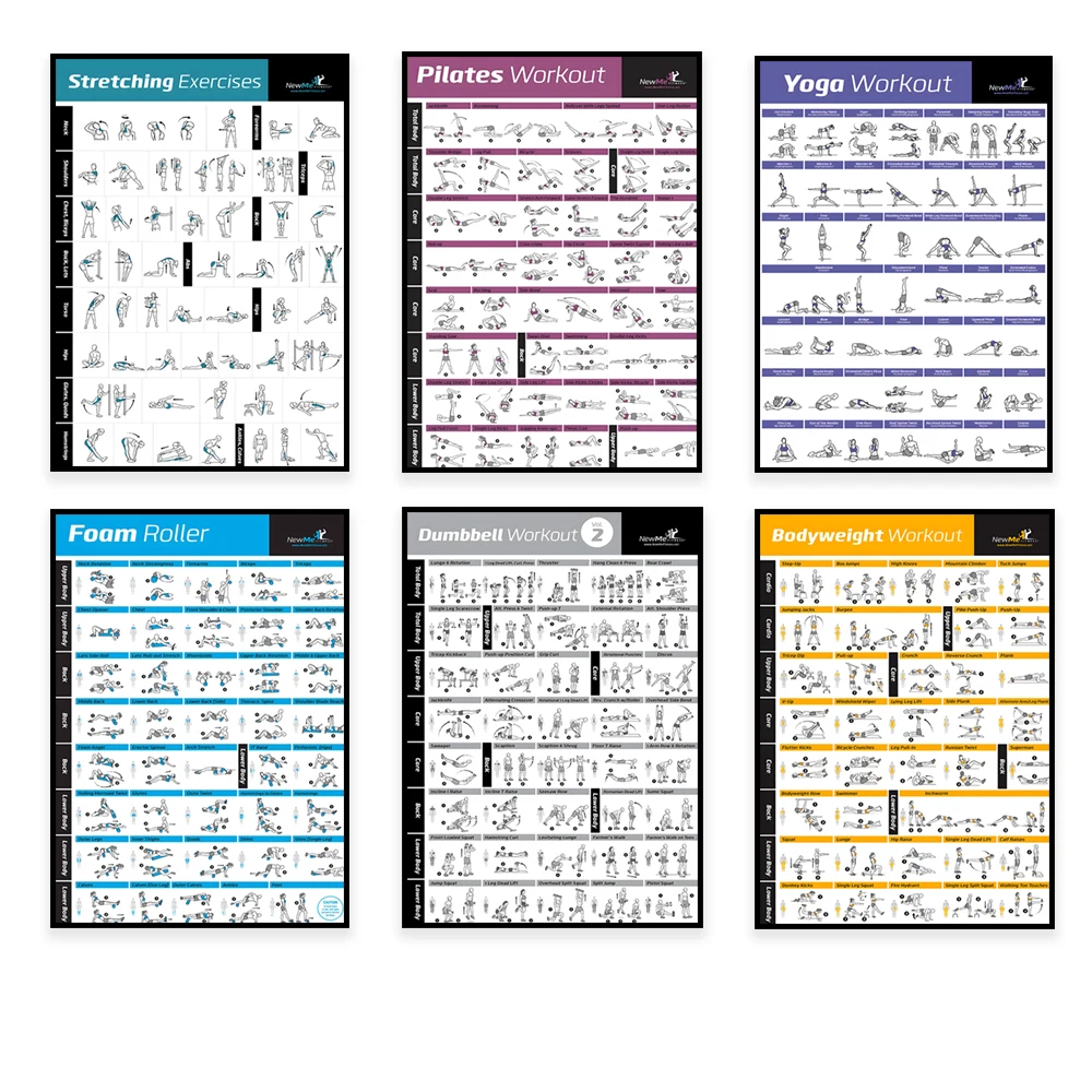 Body Exercise Training Chart W - Home Gym Aesthetic ulasan dan harga