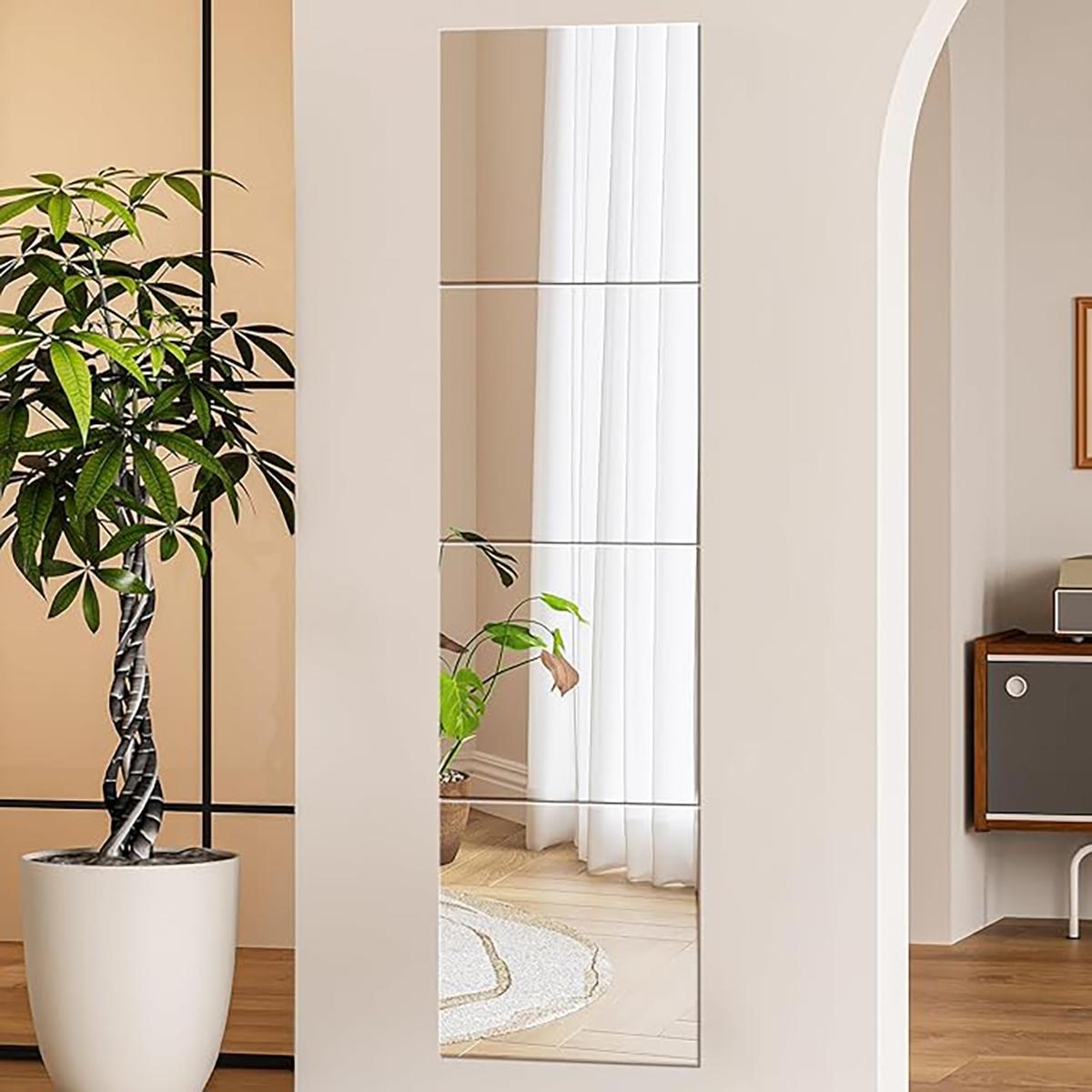 4Pcs Acrylic Mirror Wall Stick - Home Gym Aesthetic ulasan dan harga