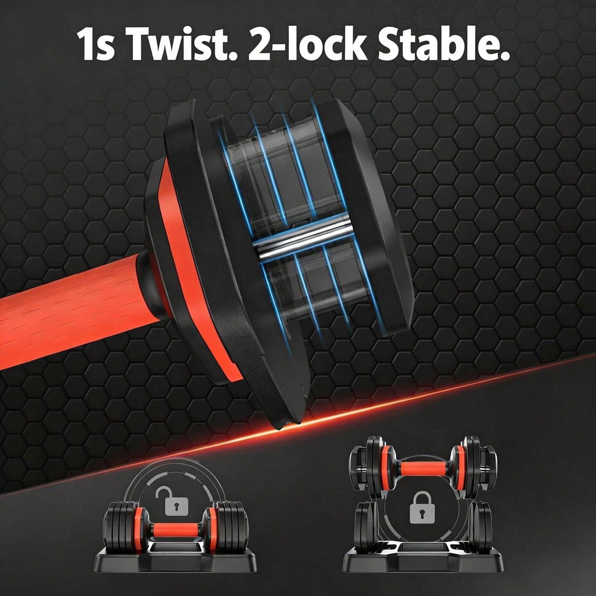Adjustable Dumbbells Set Of 2  - Home Gym No Equipment ulasan dan harga