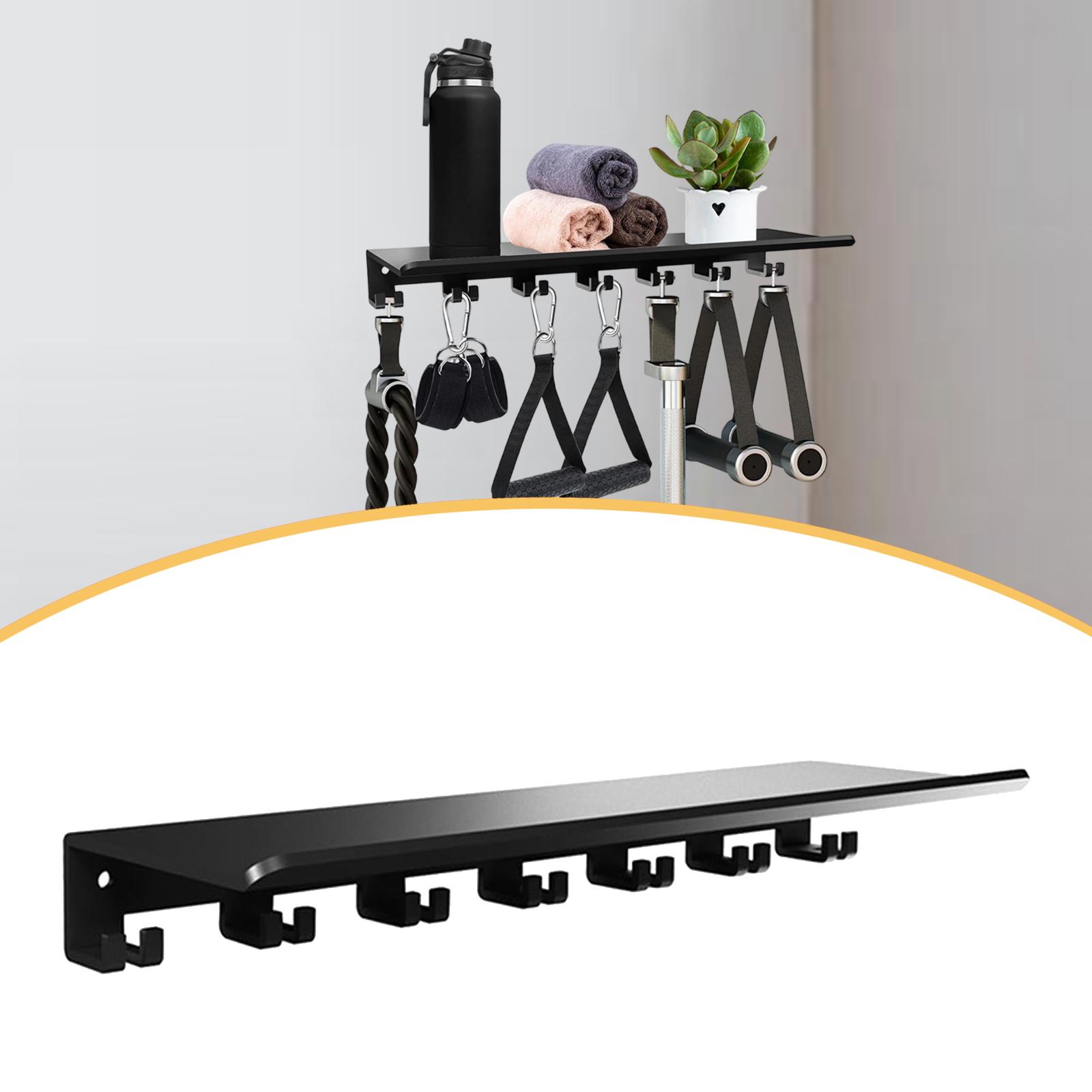 Floating Shelf with Hooks Meta - Home Gym Organization ulasan dan harga