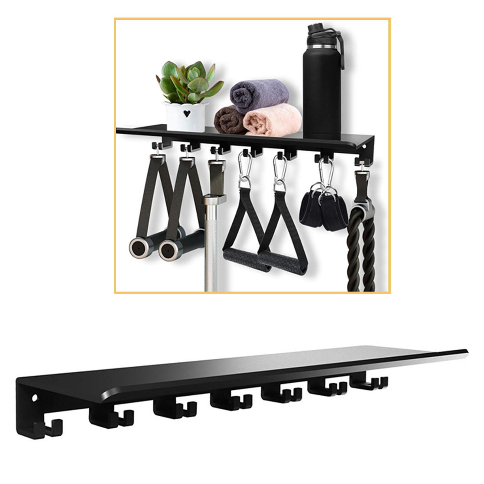 Floating Shelf with Hooks Meta - Home Gym Organization ulasan dan harga