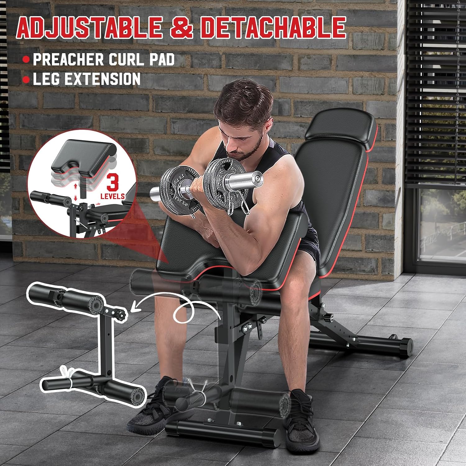 Workout Bench With Leg Extensi - Home Gym With Leg Press ulasan dan harga