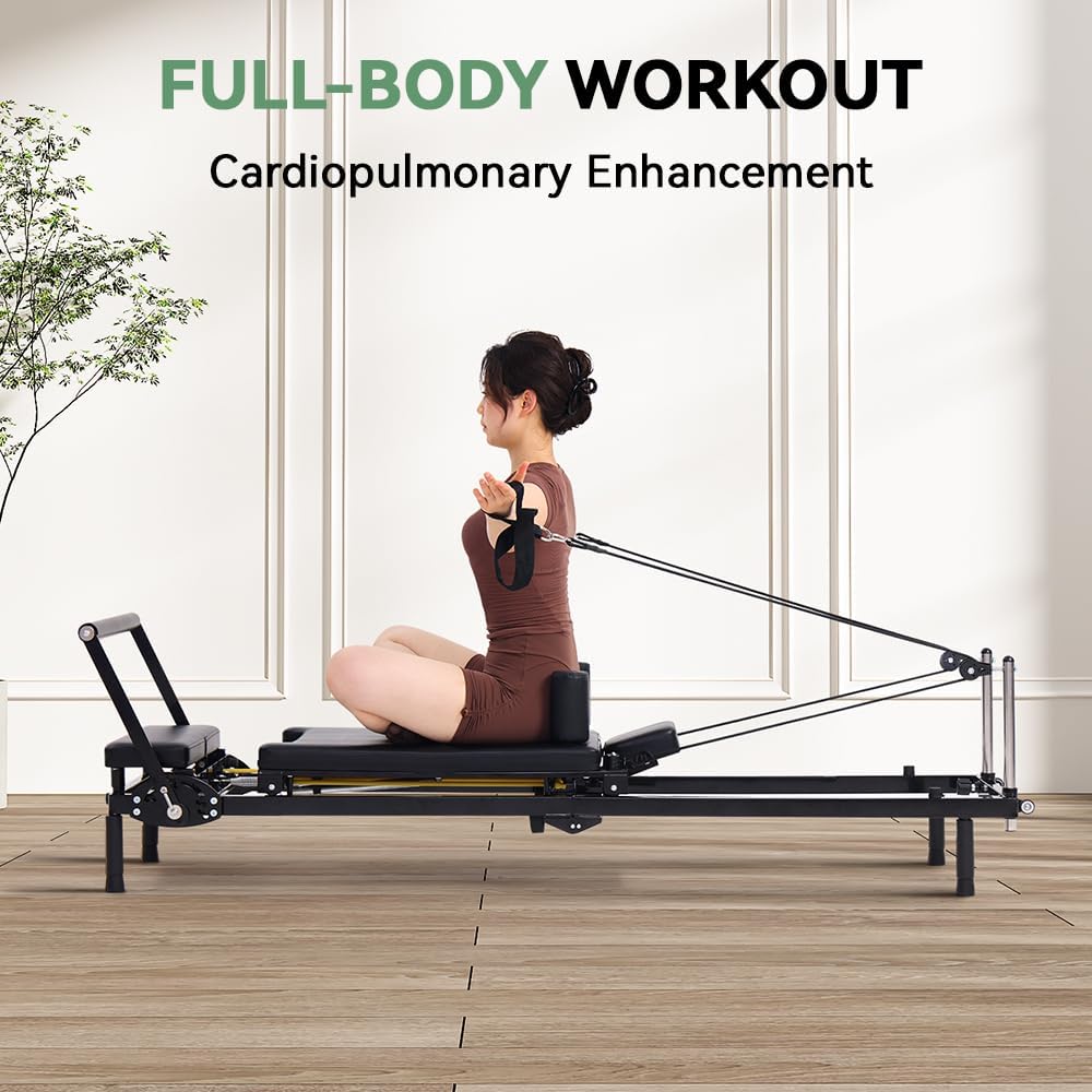 Foldable Pilates Reformer Mach - Home Gym No Equipment ulasan dan harga