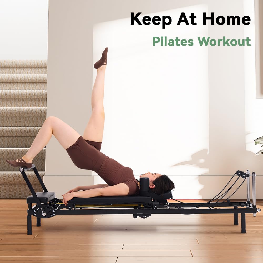 Foldable Pilates Reformer Mach - Home Gym No Equipment ulasan dan harga