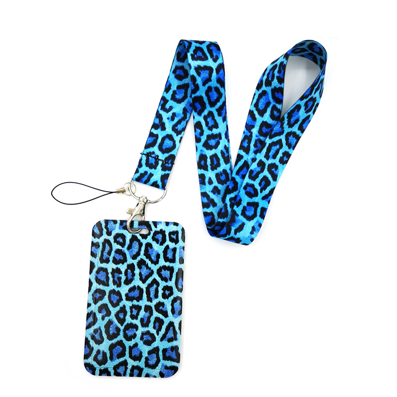 Blue Leopard Print Key lanyard - Home Gym Aesthetic ulasan dan harga