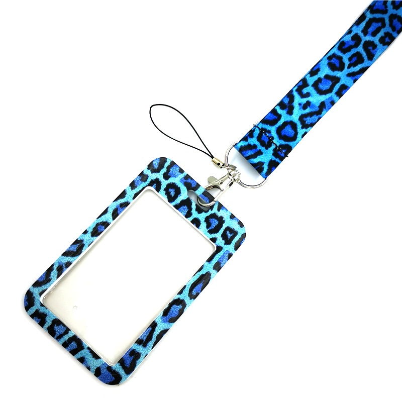 Blue Leopard Print Key lanyard - Home Gym Aesthetic ulasan dan harga