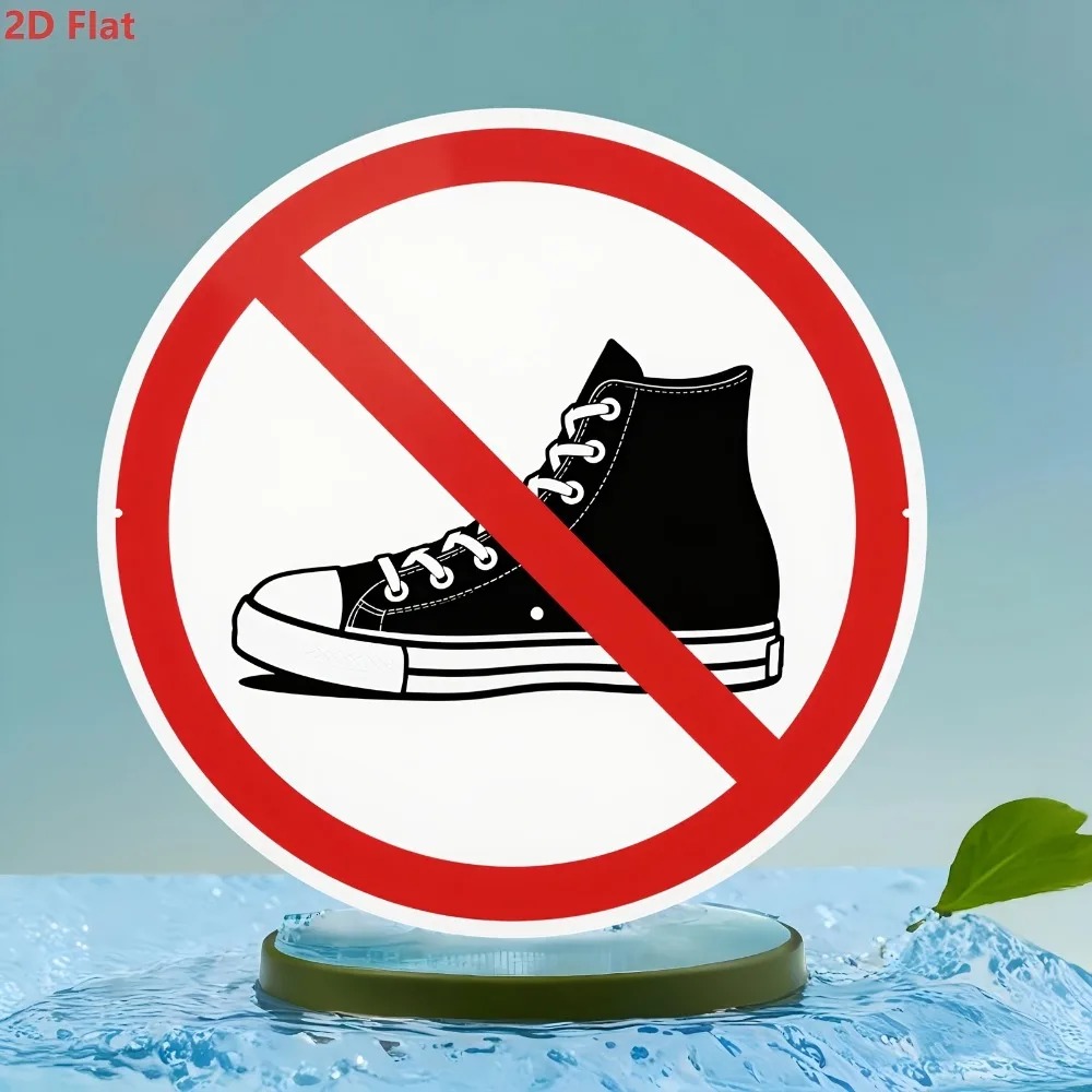 Rustic No Shoes Allowed Sign A - Home Gym Decor ulasan dan harga