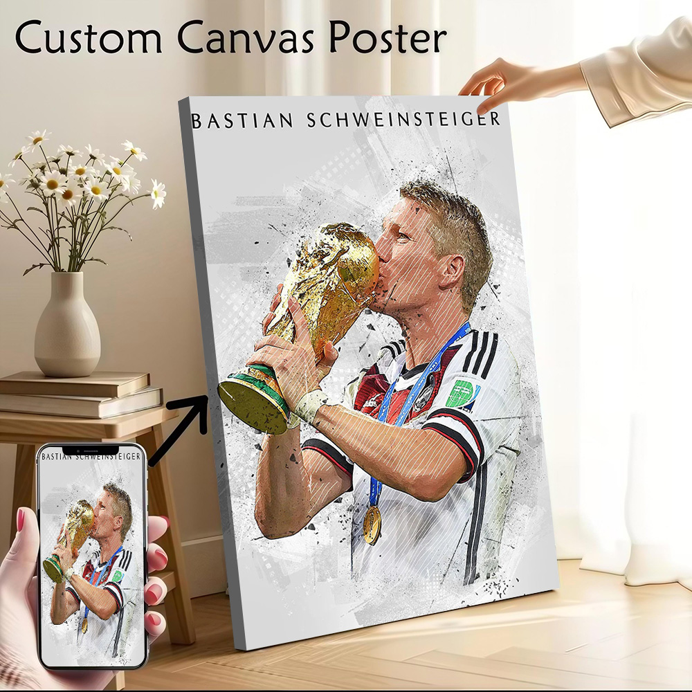 Bastian Schweinsteiger Canvas  - Home Gym Decor ulasan dan harga