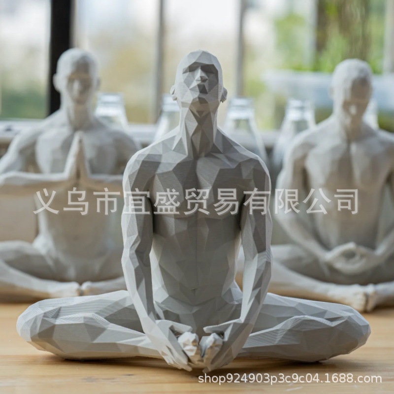 Yoga Man Figurine Minimalist H - Home Gym Minimalist ulasan dan harga