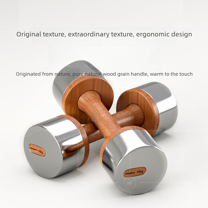 Wood & Steel Adjustable Dumbbe - Home Gym No Equipment ulasan dan harga