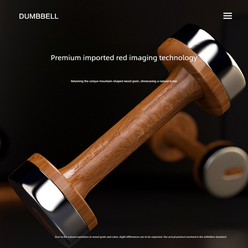 Wood & Steel Adjustable Dumbbe - Home Gym No Equipment ulasan dan harga