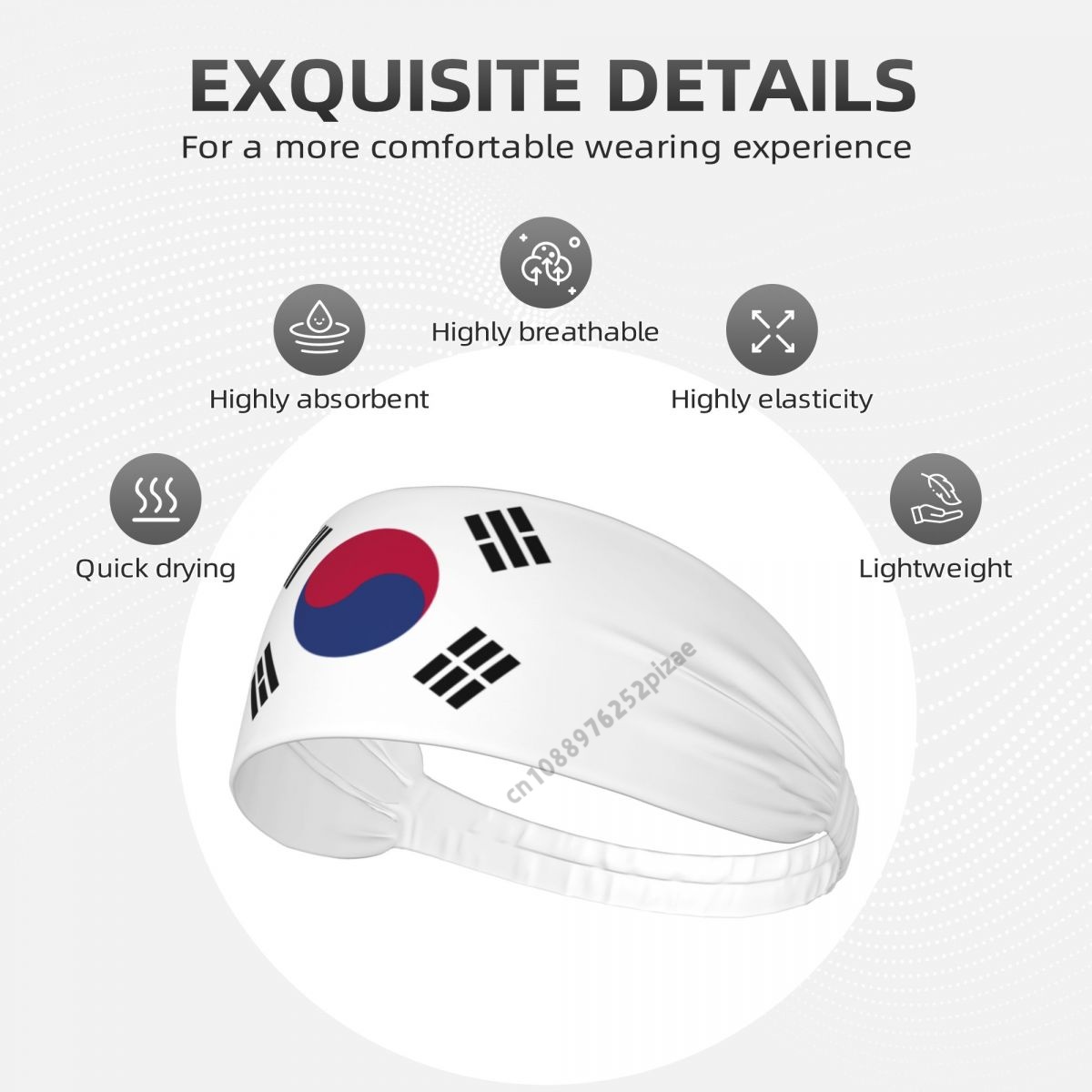 South Korea Flag Men Women Ban - Home Gym Aesthetic ulasan dan harga