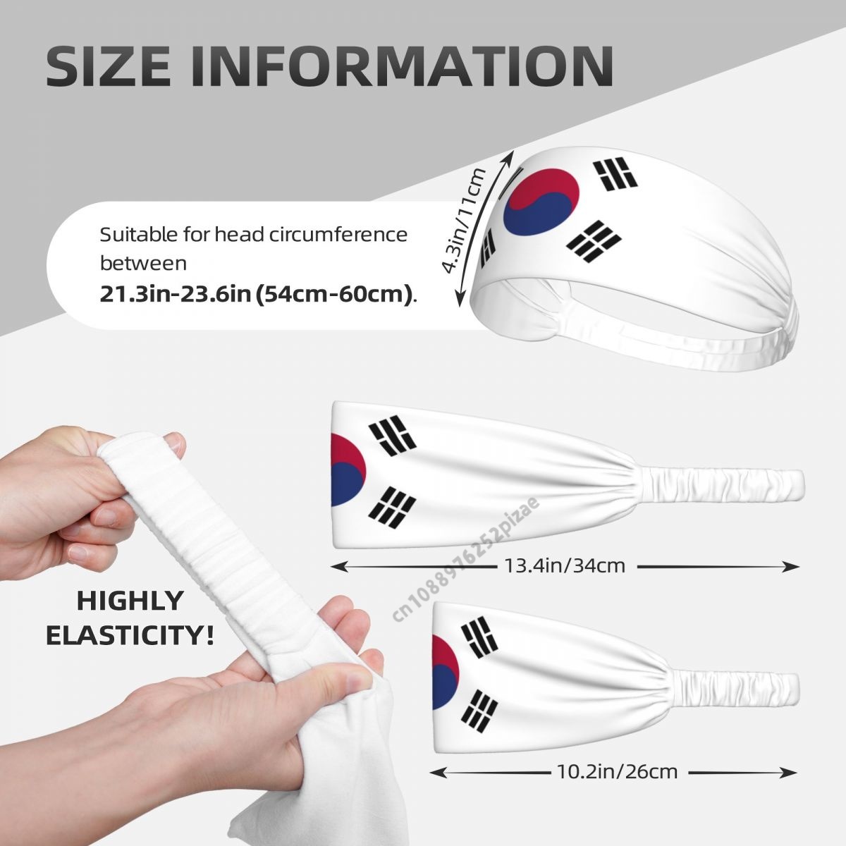 South Korea Flag Men Women Ban - Home Gym Aesthetic ulasan dan harga