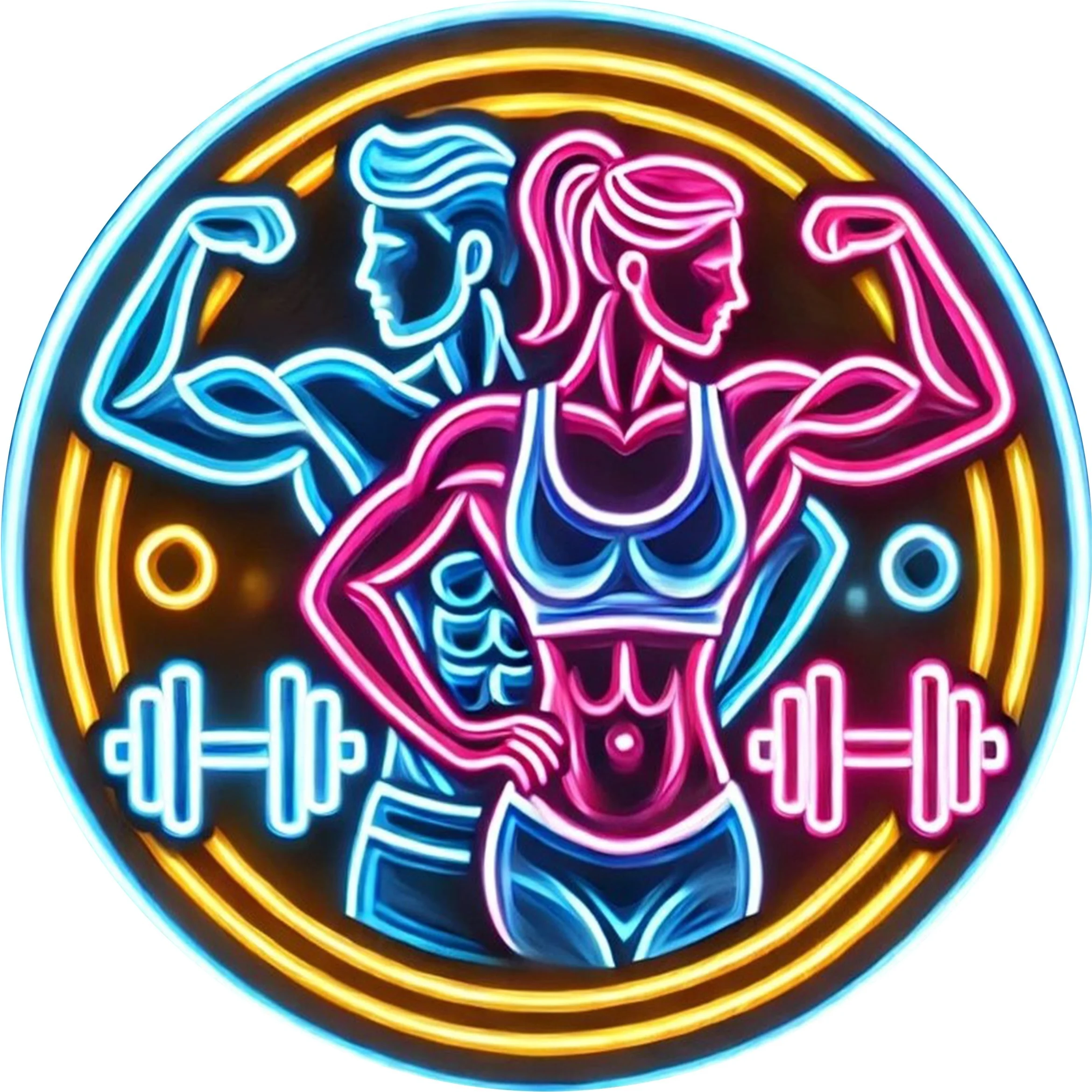2D Metal Sign Fitness Gym Neon - Home Gym Aesthetic ulasan dan harga