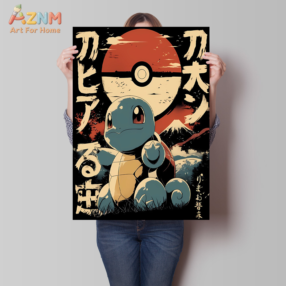 Canvas Artwork Painting Pokemo - Home Gym Decor ulasan dan harga