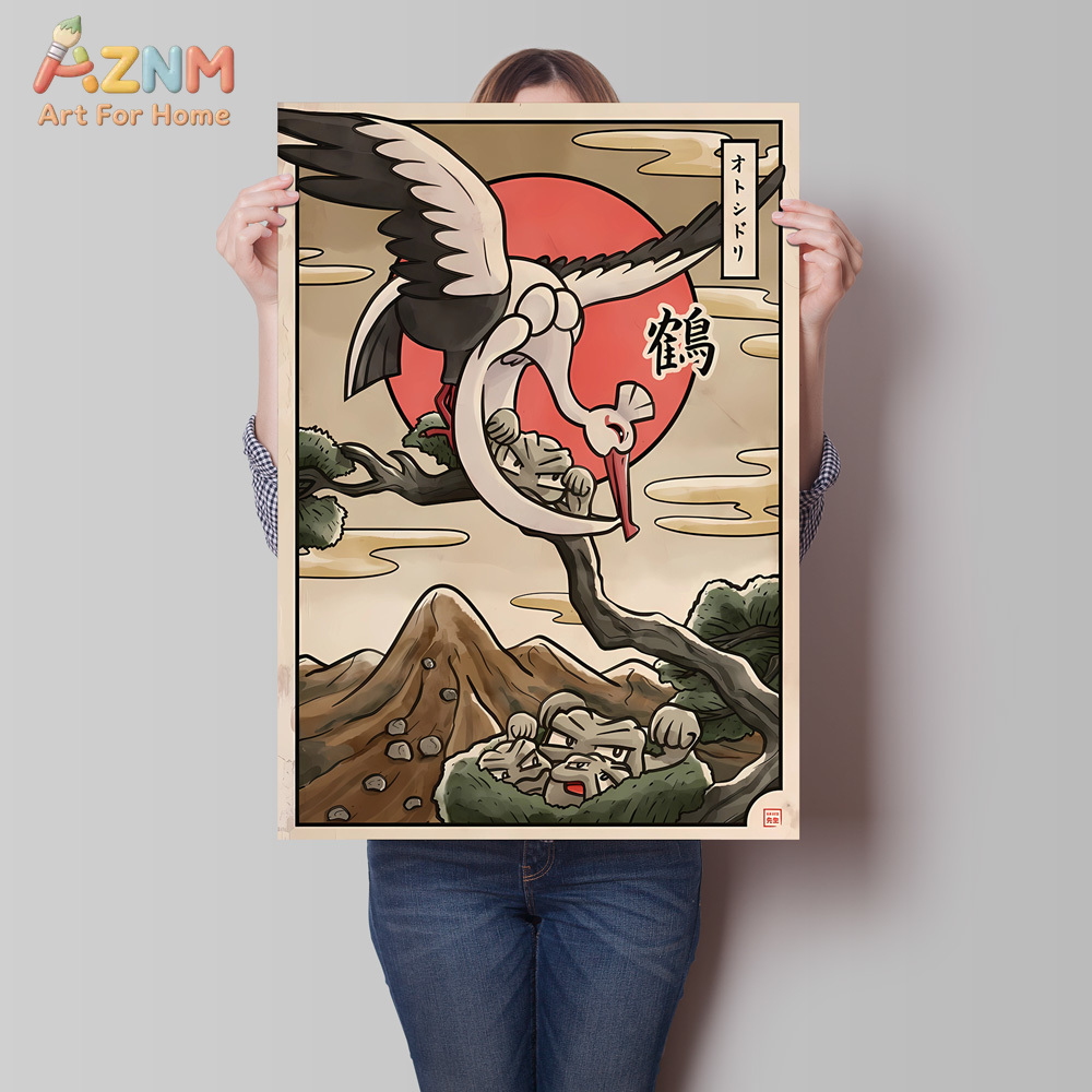 Canvas Artwork Painting Pokemo - Home Gym Decor ulasan dan harga