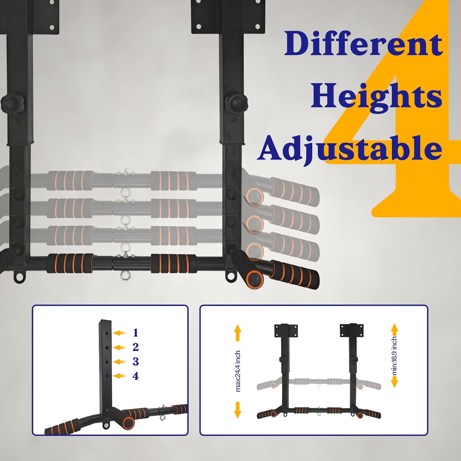 Multifunctional Dip Station Wa - Home Gym Wall Mounted ulasan dan harga