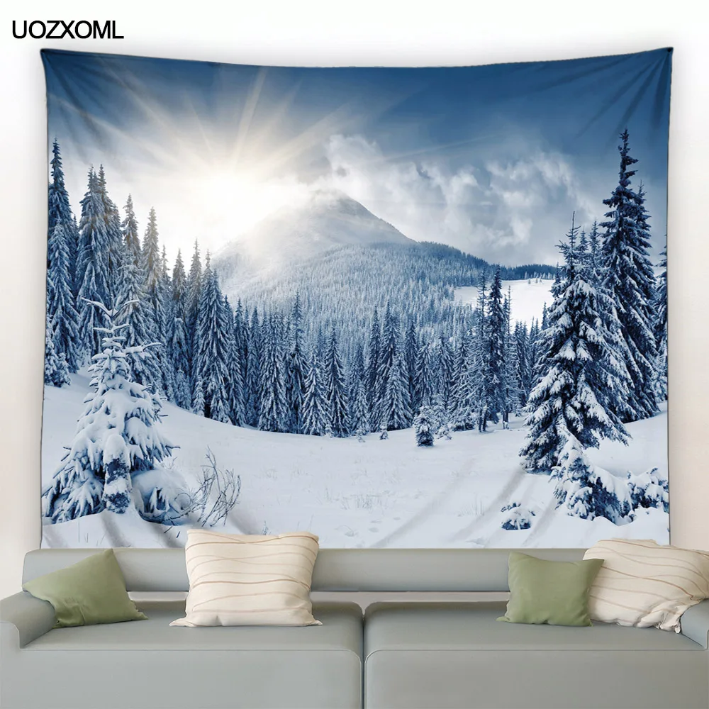 Christmas Tapestry Wall Hangin - Home Gym Decor ulasan dan harga