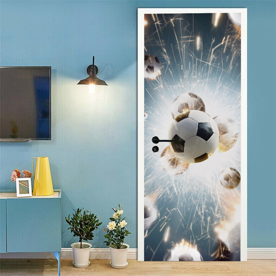 Football Basketball 3D Wallpap - Home Gym Decor ulasan dan harga
