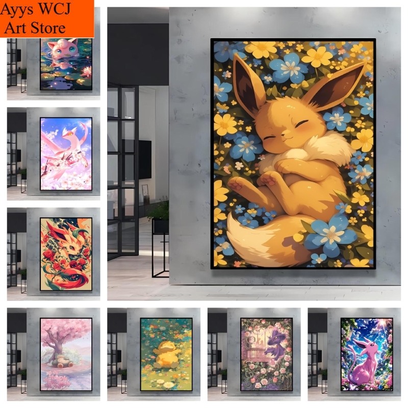 1pc Frameless Canvas Painting  - Home Gym Decor ulasan dan harga