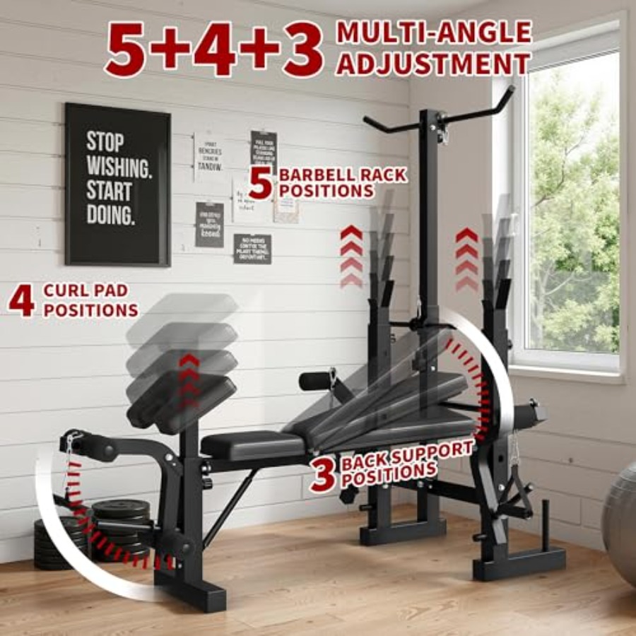 Home Gym Weight Bench Set: Ste - Home Gym With Leg Press ulasan dan harga