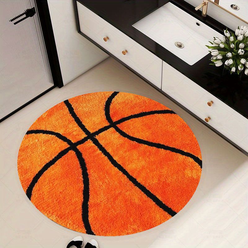 Basketball Pattern Round Rug F - Home Gym Aesthetic ulasan dan harga
