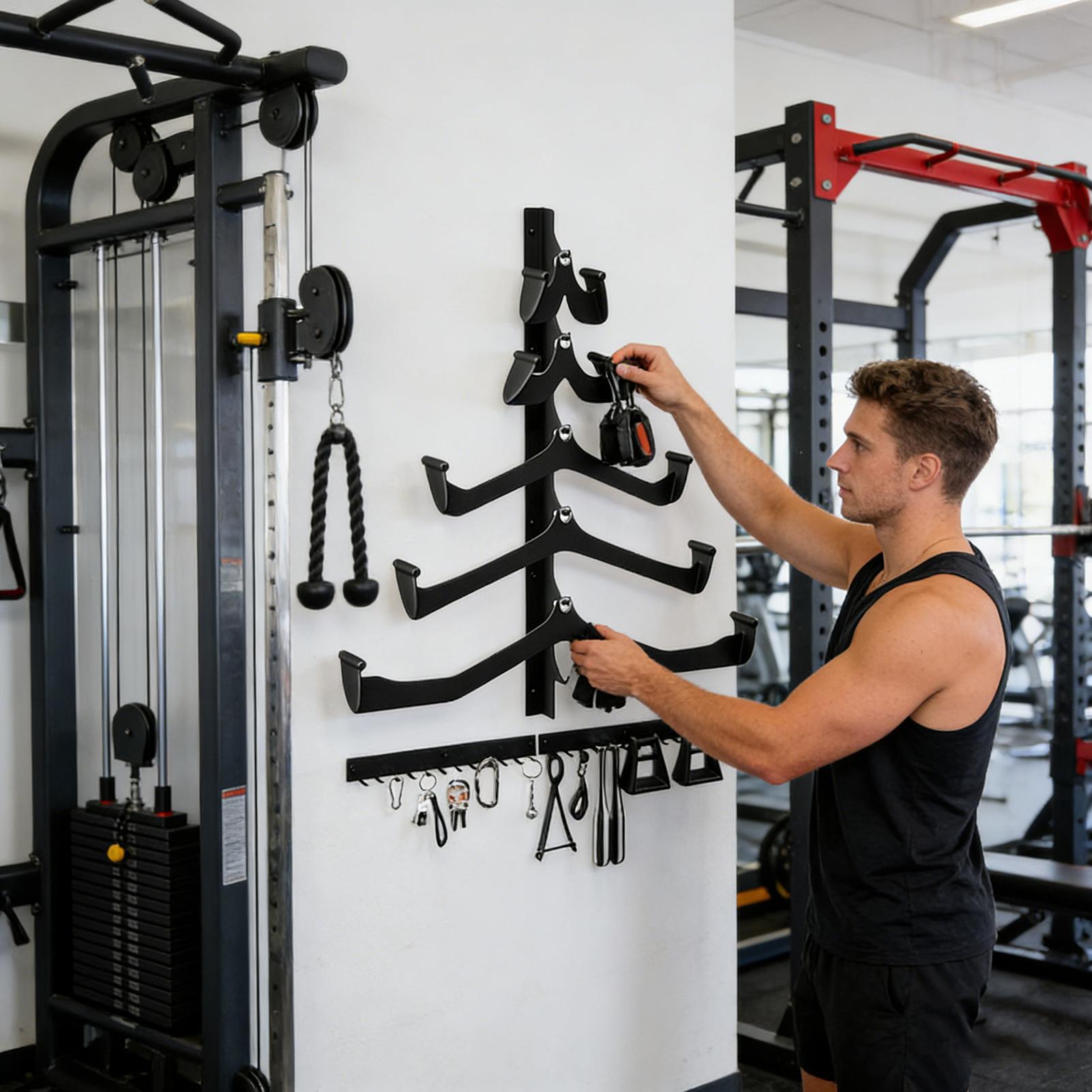Gym Rack For Lat Pull Down Bar - Home Gym Organization ulasan dan harga